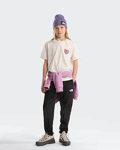 Girls Brand Proud Relaxed Graphic TShirt TNF White Dune ALT1