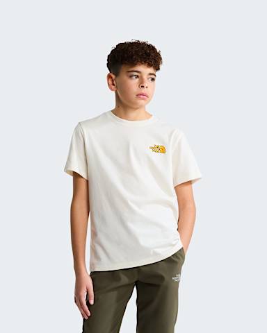 Camiseta holgada con estampado grfico Outdoor para nio TNF White Dune ALT1