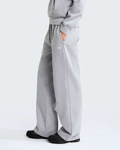 Womens TNF Essential Simple Dome Relaxed Straight Joggers TNF TNF Pale Grey Heather ALT2