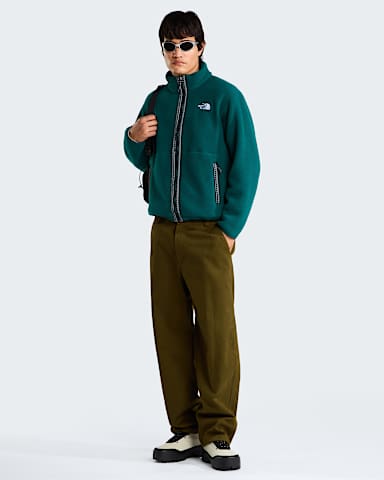 TNF Fleeski Fleece mit durchgehendem RV fr Herren TNF Pacific Teal ALT1