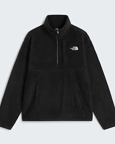 Forro polar de pelo largo con media cremallera Koian para hombre TNF TNF Black hero