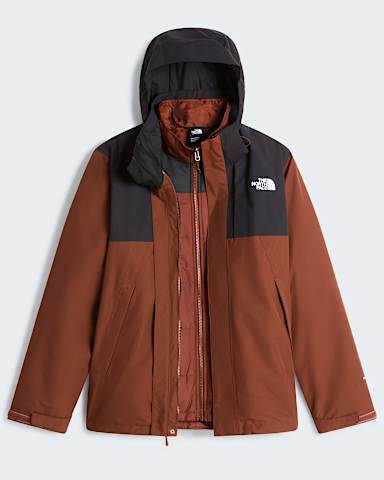 Mens Monte Bre Triclimate 3In1 Jacket TNF Ember SoilTNF Black hero