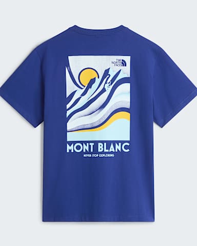 Mens Vintage Mountain Relaxed TShirt TNF Bold BlueSummit Gold ALT1