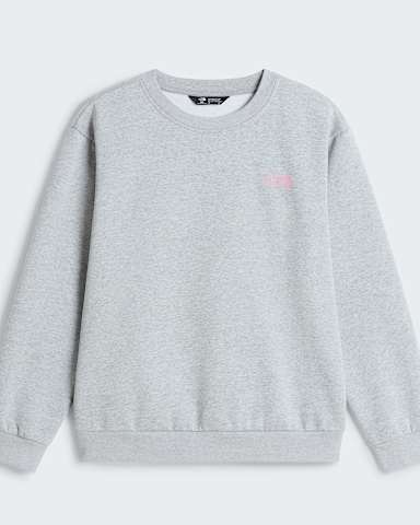 Teenager Relaxed Lifestyle Regular Graphic Sweatshirt TNF TNF Pale Grey Heather hero
