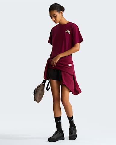 Wish For Snow Relaxed TShirt W TNF Burgundy CrushGlacier ALT2