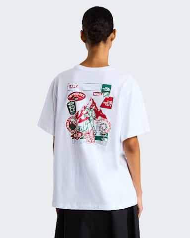 Country Stickers Italy Relaxed TShirt Unisex TNF TNF WhiteTNF White HERO