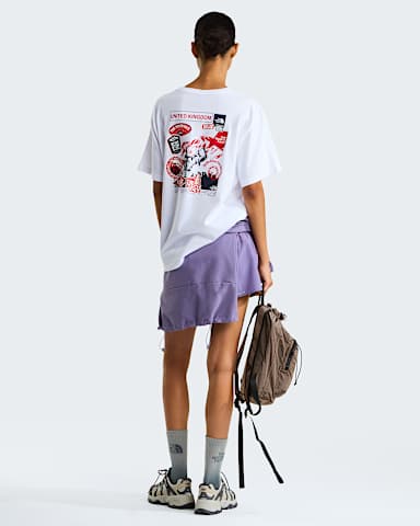 Luny Tshirt unisex Country Stickers UK TNF TNF WhiteTNF White ALT2