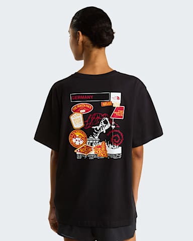 Country Stickers Germany Relaxed Tshirt Unisex TNF TNF BlackSummit Gold HERO