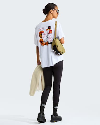 Country Stickers Germany Relaxed Tshirt Unisex TNF TNF White Summit Gold ALT2