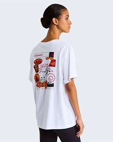Country Stickers Germany Relaxed Tshirt Unisex TNF TNF White Summit Gold HERO