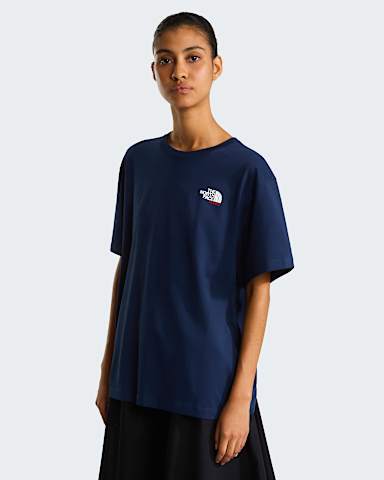 Country Stickers France Relaxed Tshirt Unisex TNF Summit NavySummit Navy ALT1