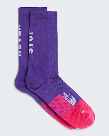 Calze da trail running al polpaccio Never Stop TNF Peak PurpleLali Guran hero