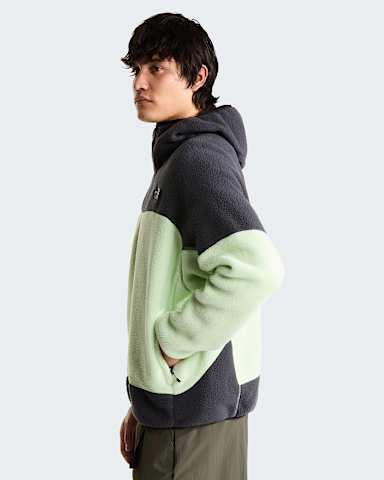 NSE Mask Fleecejacke fr Herren TNF Calcified LimeAnthracite Grey HERO