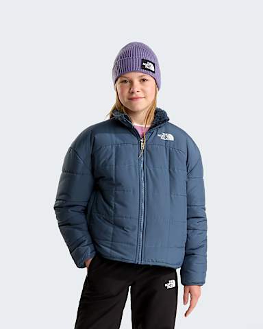 Giacca reversibile con cerniera integrale Shasta da ragazza TNF Granite Grey HERO