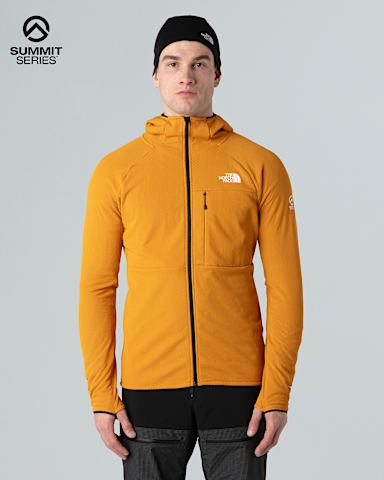 Mens Summit Series FUTUREFLEECE Hoodie TNF Citrine Yellow hero