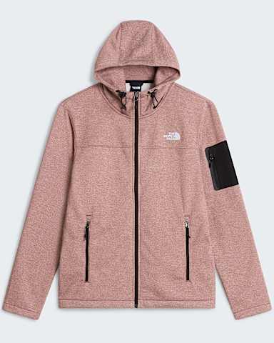 Mens Tech Emilio Fleece Jacket TNF Ember Soil Light Heathe hero