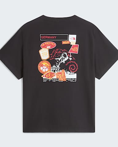 Country Stickers Germany Relaxed Tshirt Unisex TNF TNF BlackSummit Gold ALT1