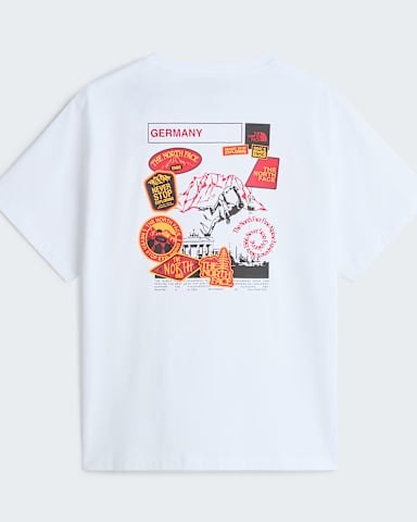 Unisex Country Stickers Germany Relaxed TShirt TNF TNF White Summit Gold alt1