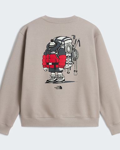 Unisex Gear Up Get Out Graphic Sweatshirt TNF Stone Slab hero