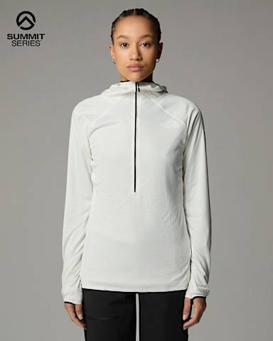 Felpa con cappuccio Summit Direct Sun da donna TNF White Dune hero
