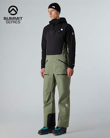 Pantaloni con pettorina Summit Tsirku GORETEX Pro da uomo TNF Bark MistTNF Black hero