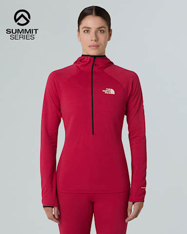 Womens Summit DotKnit AMK Hooded Baselayer TNF Lali Guran hero