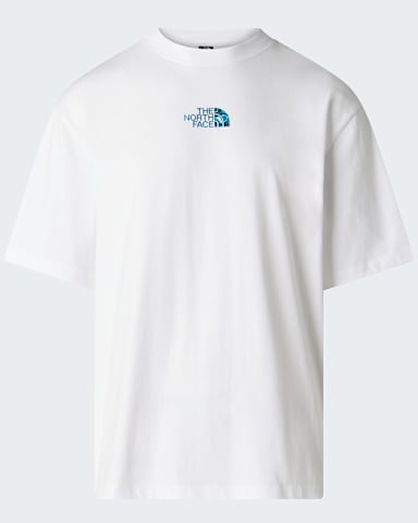 Mens Liquid Logo Oversized Graphic TShirt TNF TNF White hero