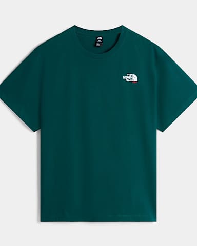 Camiseta holgada Country Stickers Italy unisex TNF Hunter GreenTNF White alt1