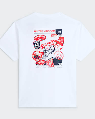 Tshirt Country Stickers UK Relaxed unisex TNF TNF WhiteTNF White hero
