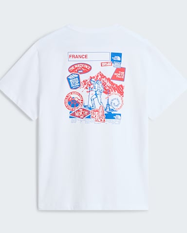 Uniseks Country Stickers France Relaxed TShirt TNF TNF WhiteTNF White hero