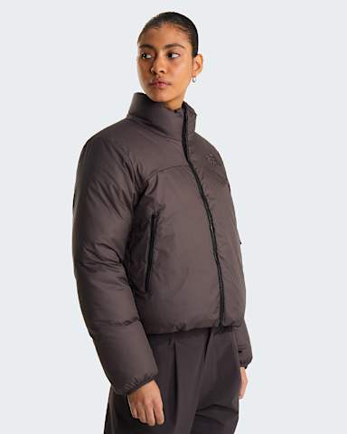 Womens Pertex Nuptse Reversible Jacket TNF LeadTNF Black alt1