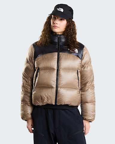 Chaqueta reversible Pertex Nuptse para hombre TNF GarnetTNF Black hero