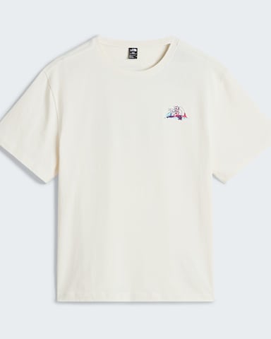 Uniseks Scale the Peak Relaxed TShirt TNF White DuneGlacier alt1