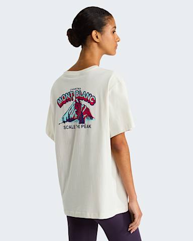 Uniseks Scale the Peak Relaxed TShirt TNF White DuneGlacier alt2