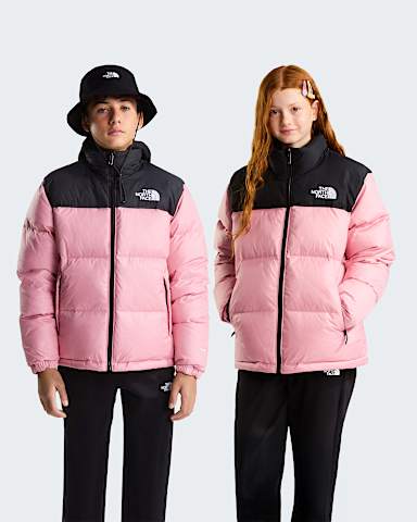 Teens 1996 Retro Nuptse Jacket TNF Primrose hero