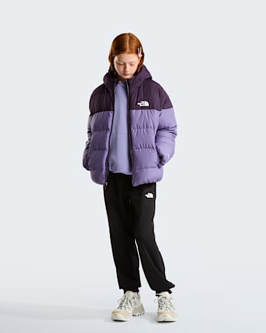 Teens Frost Fall Hooded Jacket TNF Endless DuskGrounded Plum alt1