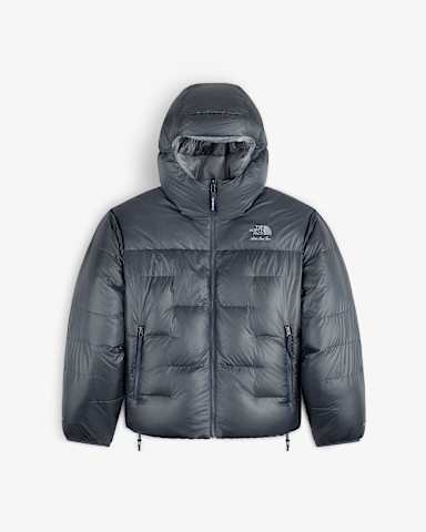Casaco com capuz TNF X Aim Leon Dore Pertex 026 Nuptse TNF Frost Grey hero