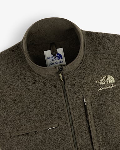 Flsov bunda s krtkm zipem TNF X Aim Leon Dore 95 Denali TNF Tea Green alt1