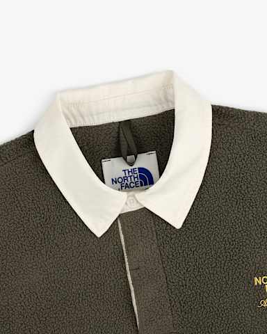 TNF X Aim Leon Dore FleeceRugbyshirt TNF New Taupe Green alt1