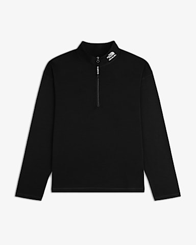 TNF X Aim Leon Dore DotKnit Wollshirt mit Stehkragen TNF TNF Black hero