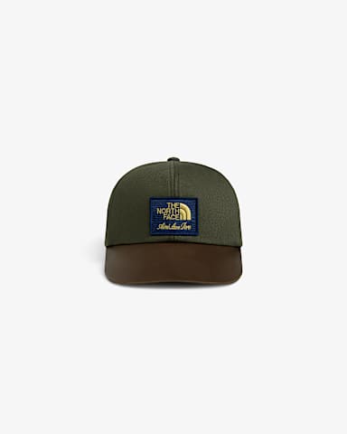 TNF X Aim Leon Dore LederCap TNF New Taupe Green hero