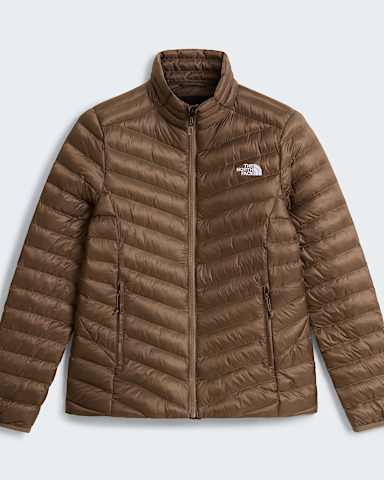 Damska kurtka z ocieplin syntetyczn Huila TNF Mocha Brown hero