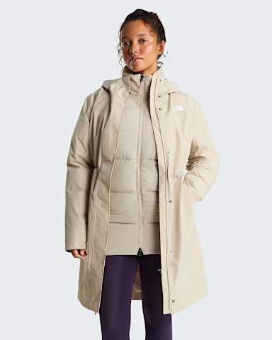 Clear Lake Triclimate 3In1 Jas voor dames TNF Timeless Taupe hero