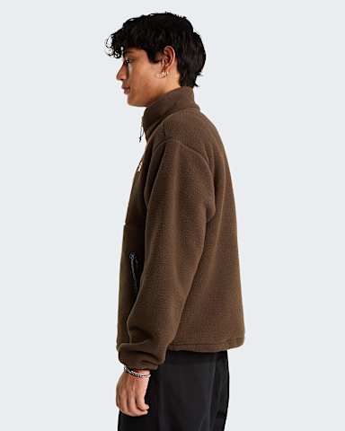 TNF Fleeskifleece met kwartrits voor heren TNF Dark Chestnut alt2