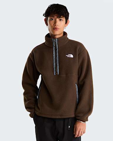 TNF Fleeskifleece met kwartrits voor heren TNF Dark Chestnut hero