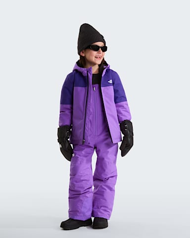 Pantaloni salopette imbottiti Freedom da bambini TNF Elevation Purple alt1