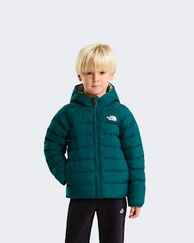 Dziecica dwustronna kurtka Perrito TNF Pacific Teal hero