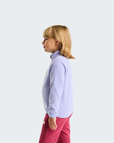 Kids Glacier 14 Zip Fleece TNF Pale Plum alt2