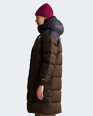 Parka Nuptse para mulher TNF Dark ChestnutTNF Black alt2