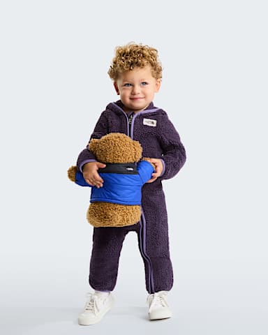 Cabinfleece onesie voor babys TNF Endless DuskGrounded Plum alt1